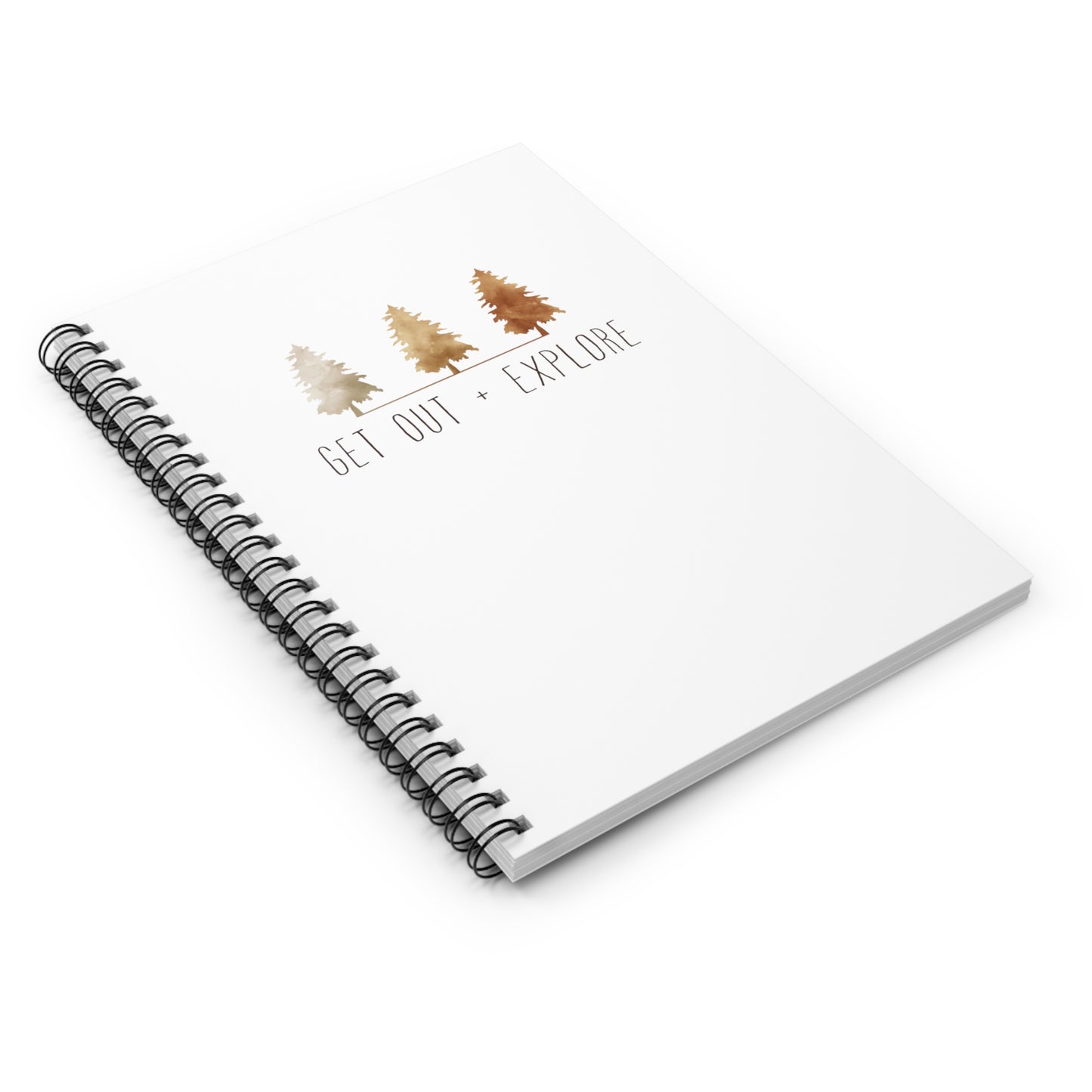 "GET OUTSIDE" Spiral Notebook - Ruled Line