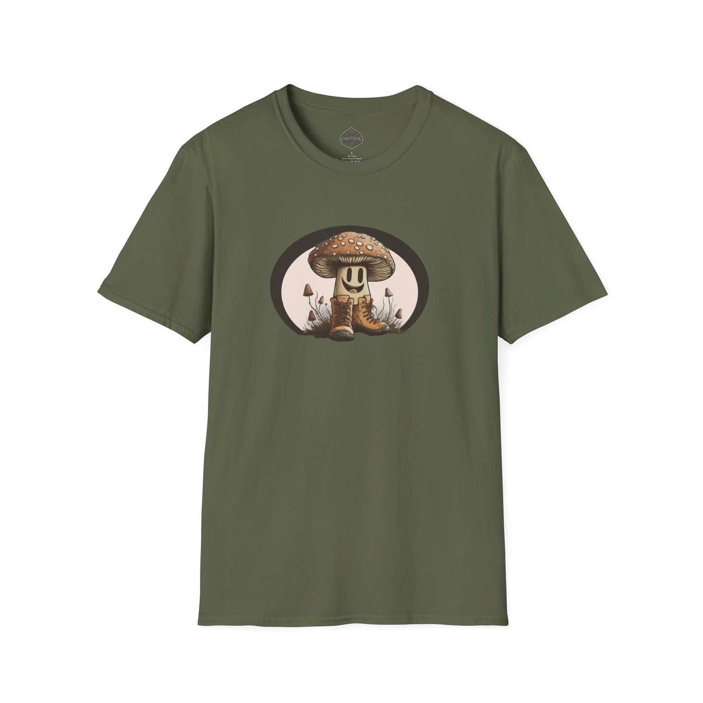 cute MUSHROOM hiker "Mushroom Forager" Tee!