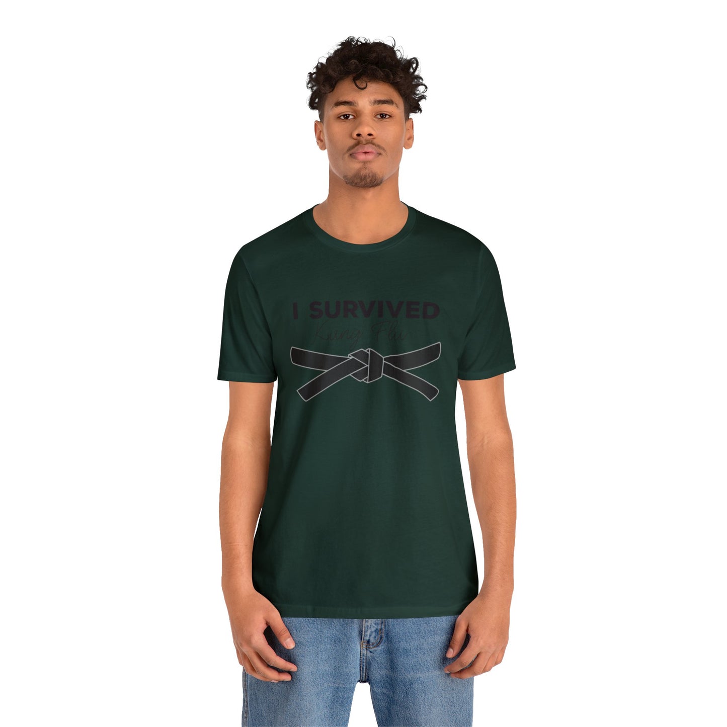 "I Survived Kung FLu" (Covid) Unisex Jersey Short Sleeve Tee