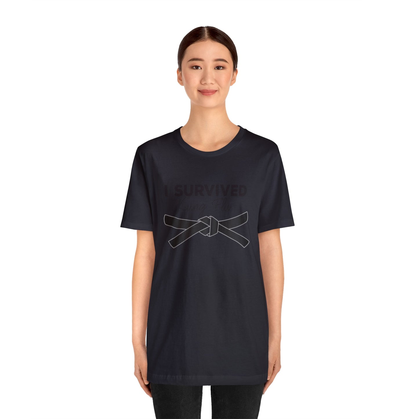 "I Survived Kung FLu" (Covid) Unisex Jersey Short Sleeve Tee