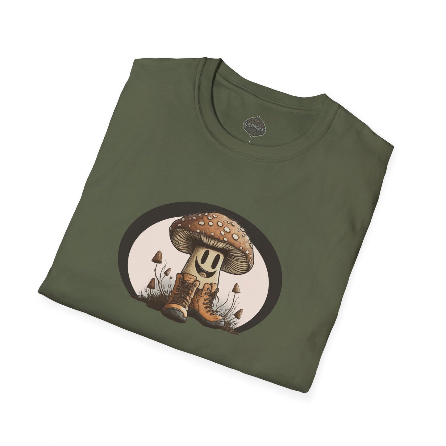 cute MUSHROOM hiker "Mushroom Forager" Tee!