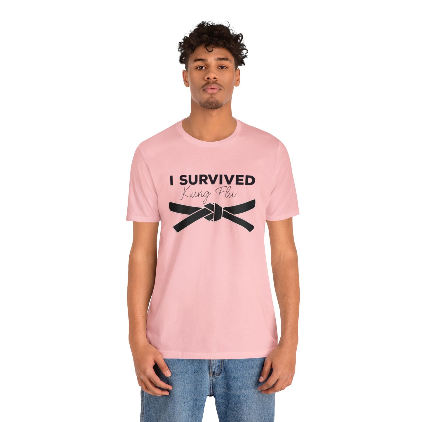 "I Survived Kung FLu" (Covid) Unisex Jersey Short Sleeve Tee