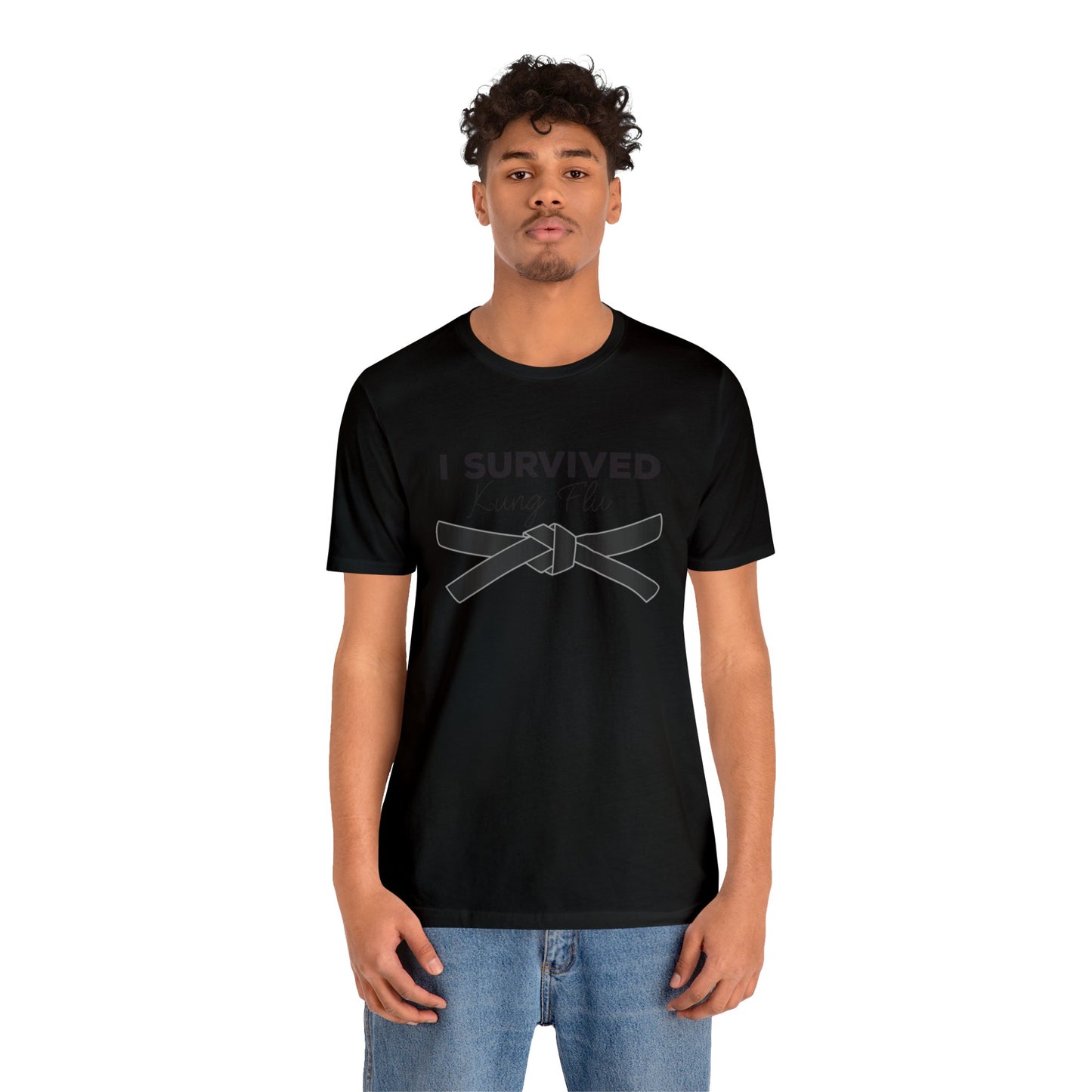 "I Survived Kung FLu" (Covid) Unisex Jersey Short Sleeve Tee