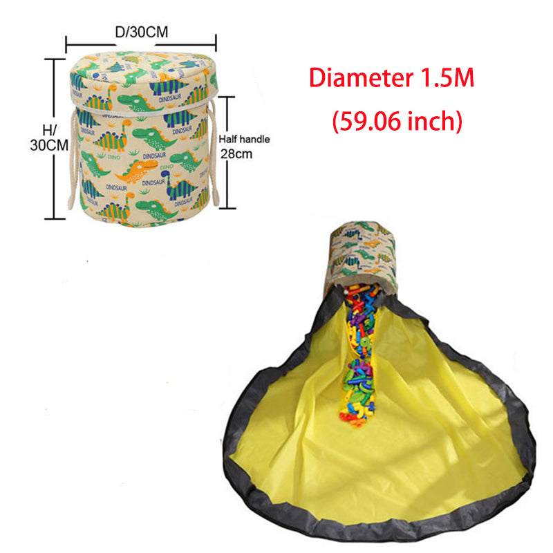 Portable Kids Toy Storage Bag EASY CLEANUP