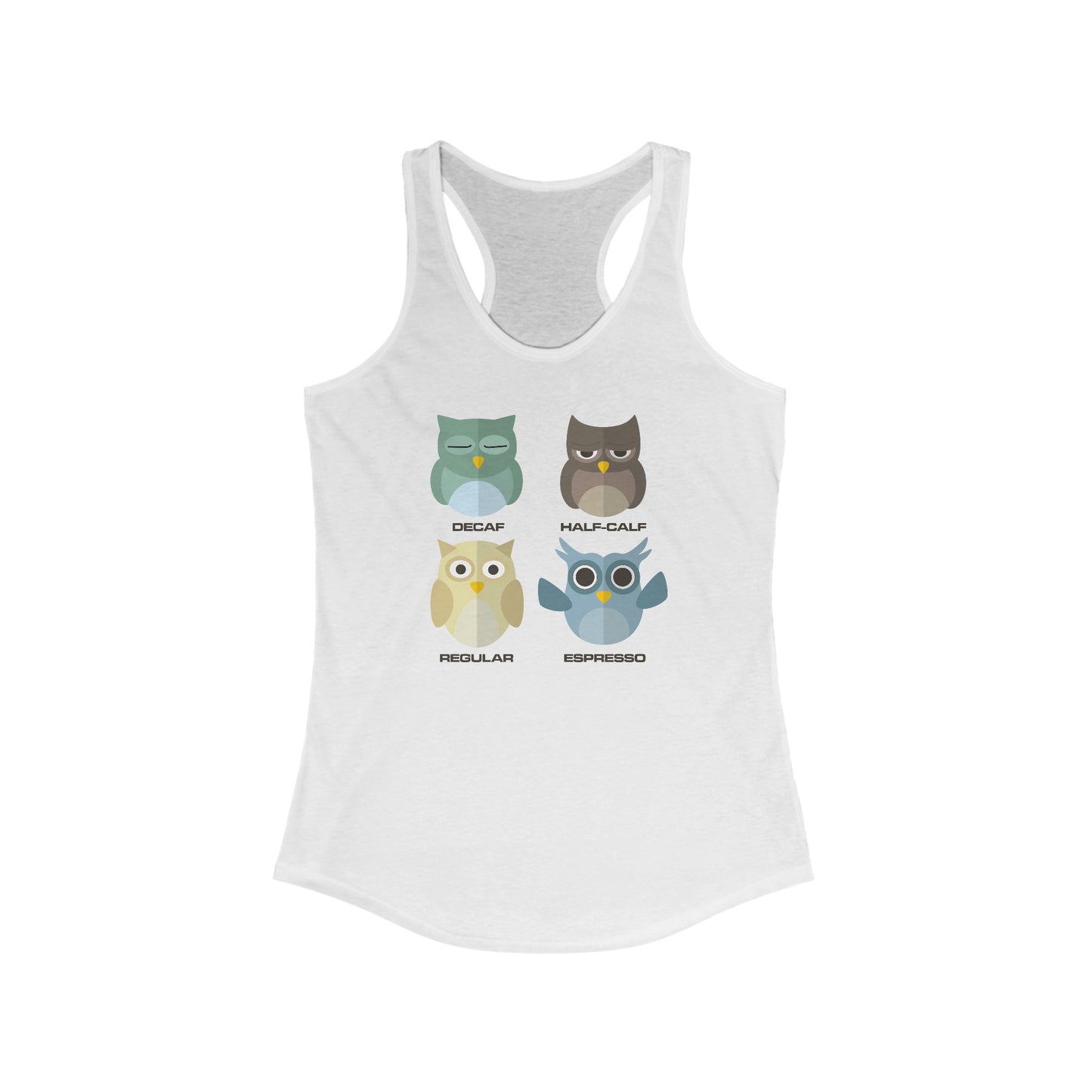 Women's Coffee Owls Tank Shirt!