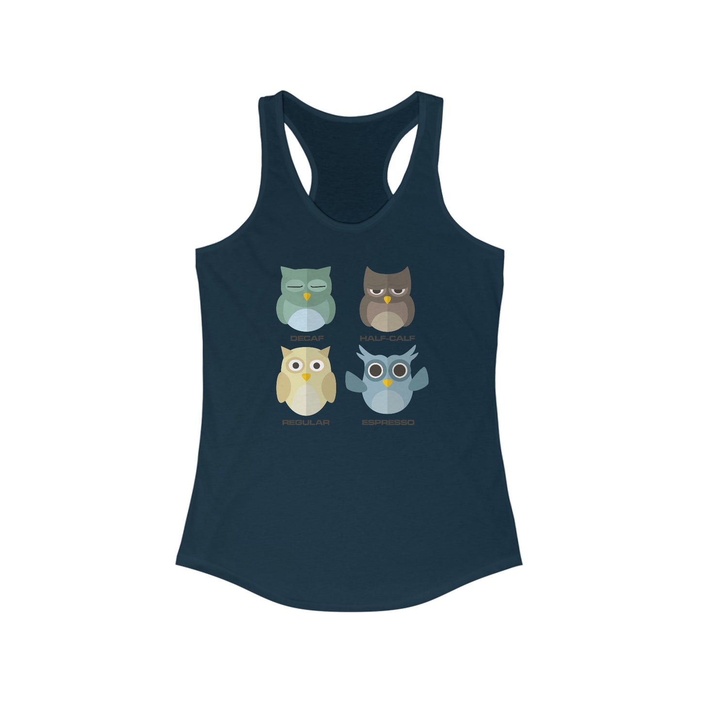 Women's Coffee Owls Tank Shirt!