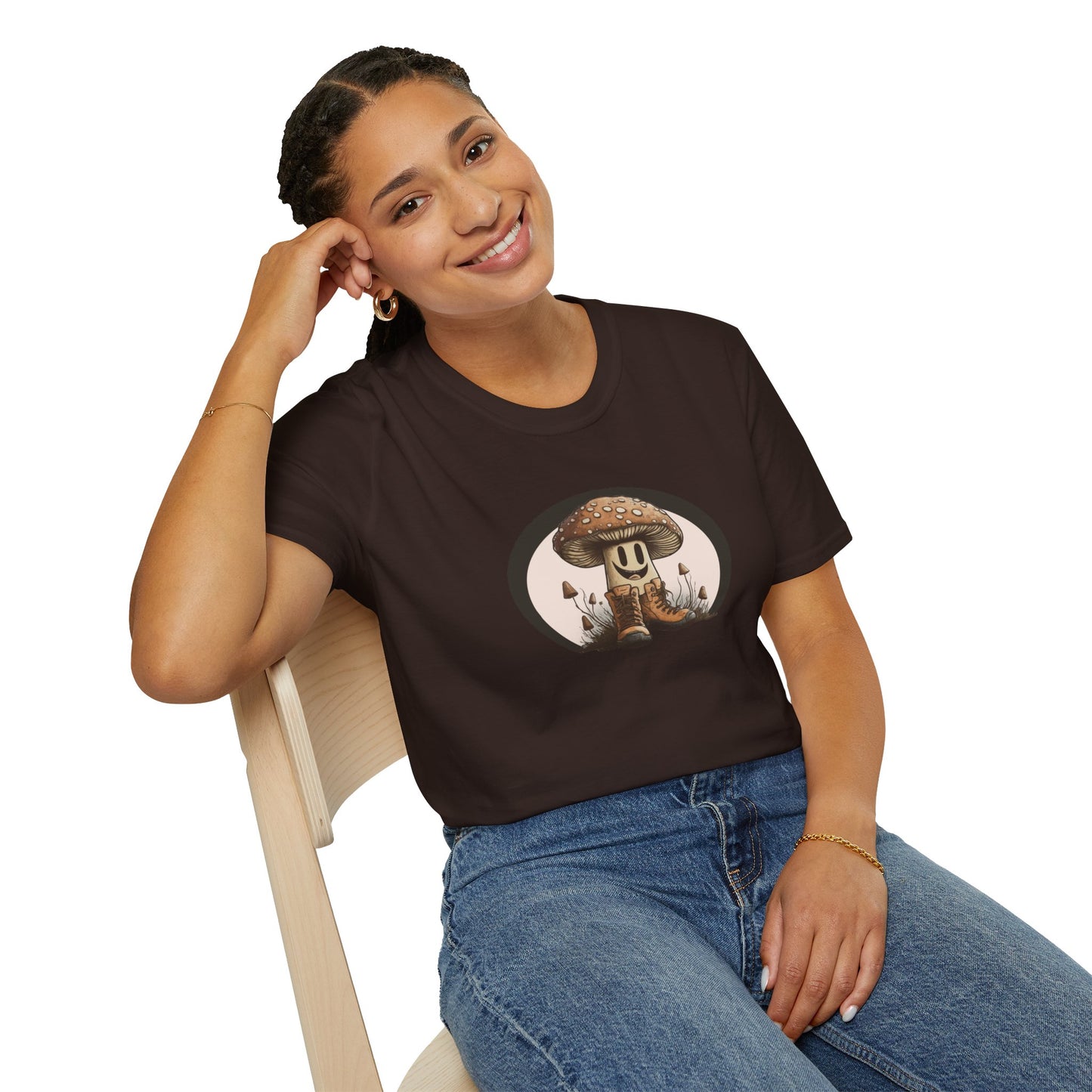 cute MUSHROOM hiker "Mushroom Forager" Tee!