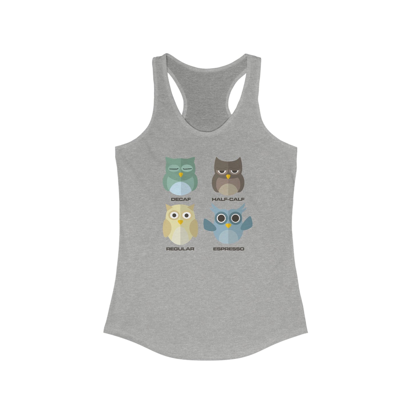 Women's Coffee Owls Tank Shirt!