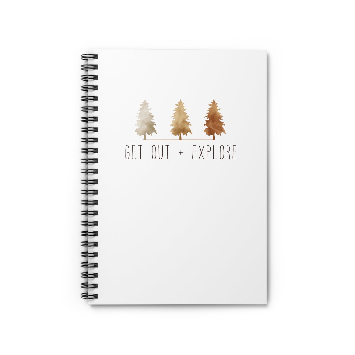 "GET OUTSIDE" Spiral Notebook - Ruled Line