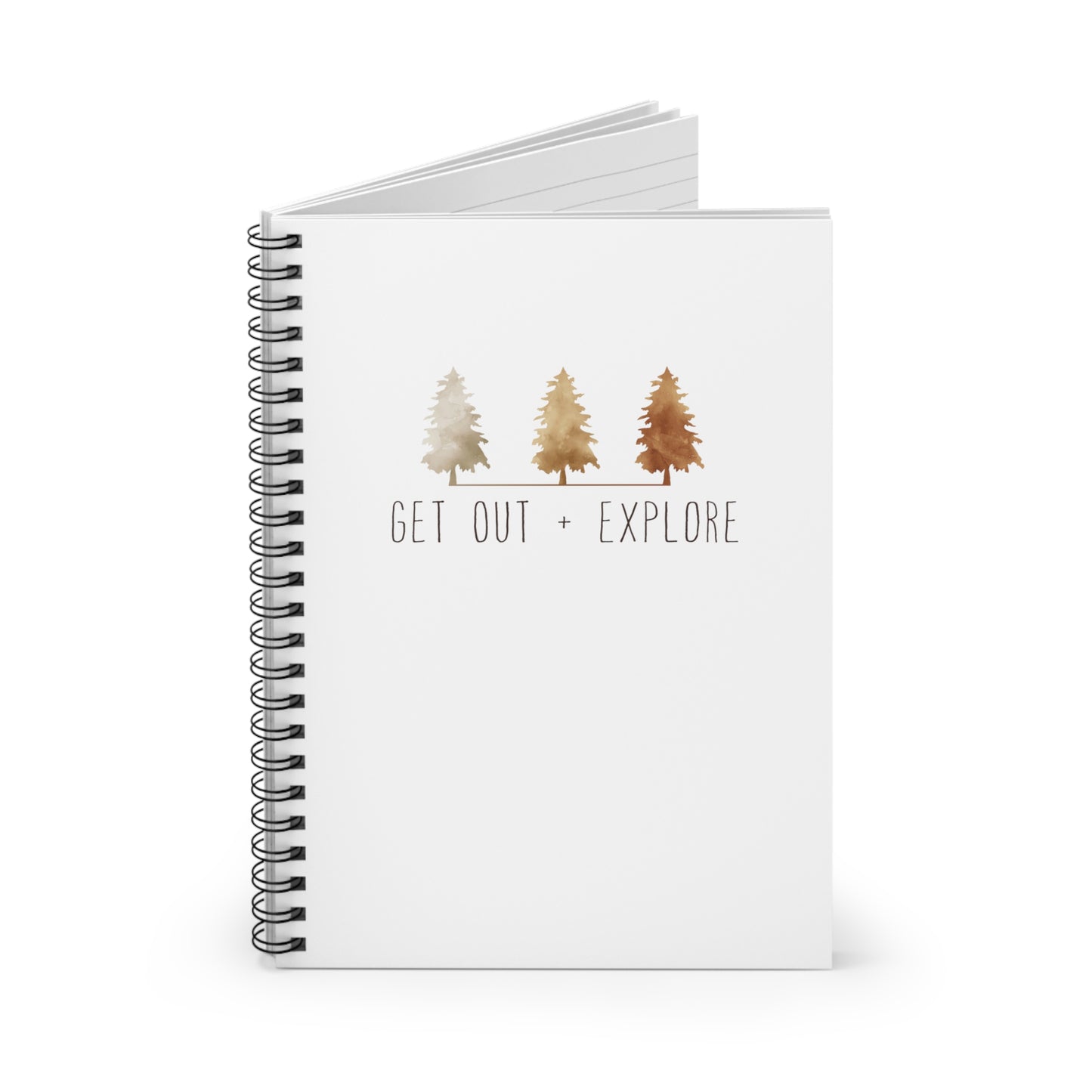 "GET OUTSIDE" Spiral Notebook - Ruled Line