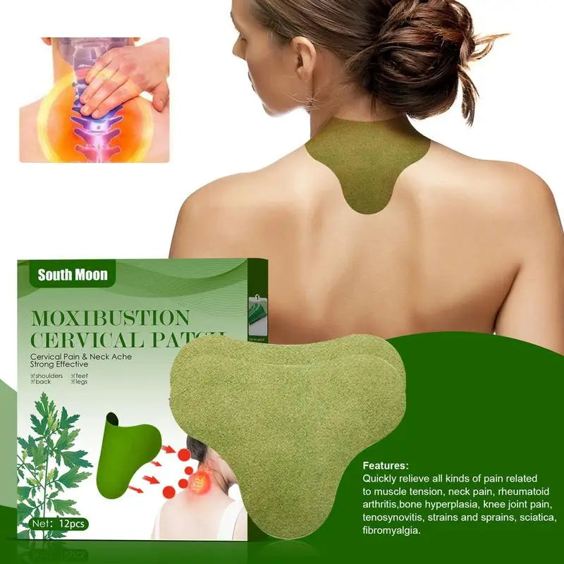 Moxibustion Patch For Neck Moxibustion Patch For Neck / Mugwort Heat Patches Wormwood Sticker For Neck Shoulder Back Waist Hand