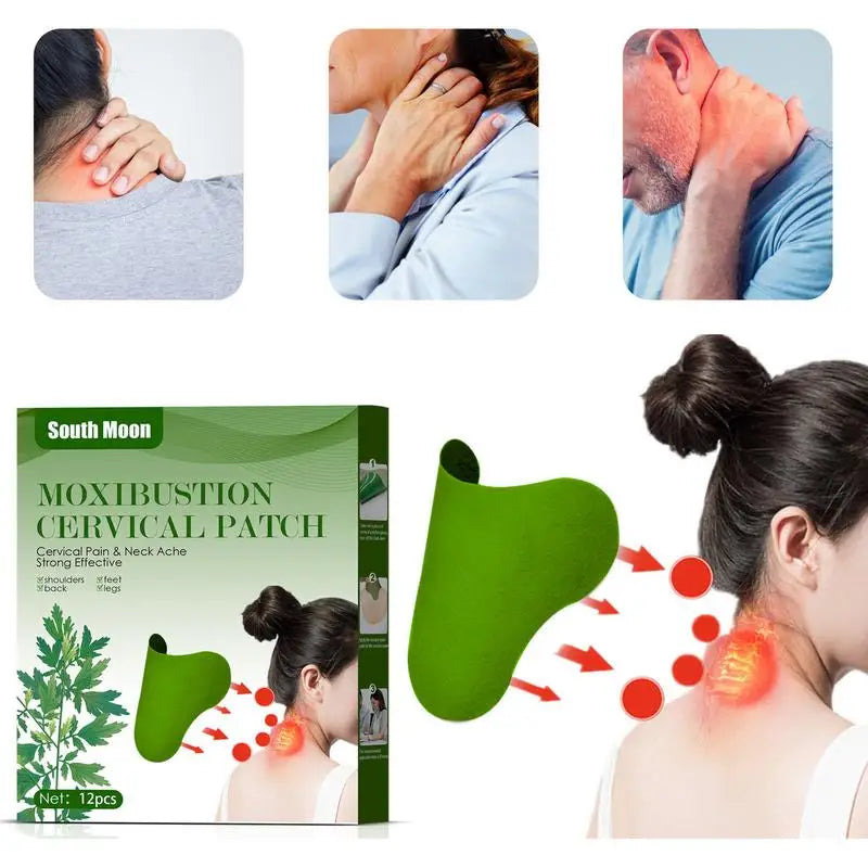 Moxibustion Patch For Neck Moxibustion Patch For Neck / Mugwort Heat Patches Wormwood Sticker For Neck Shoulder Back Waist Hand