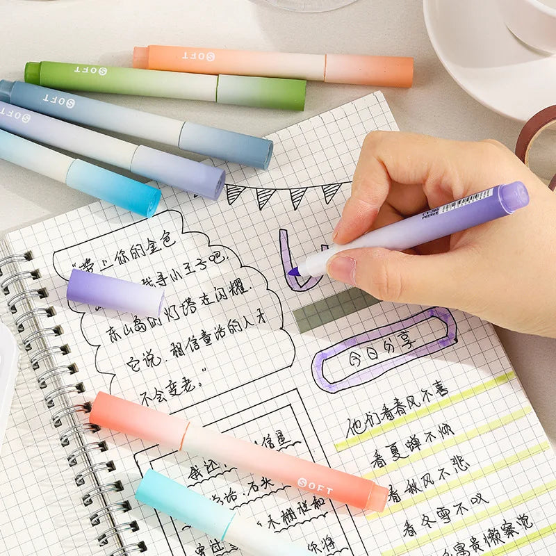 Cute Pastel Highlighters Pen Set! (perfect for art projects)