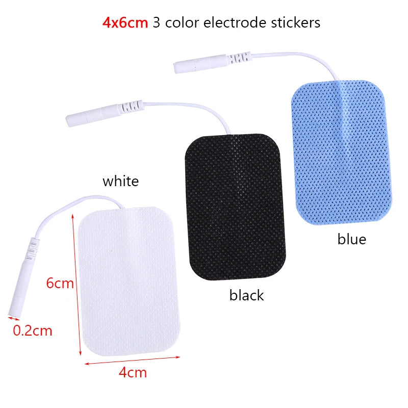 10/20pcs 2mm Plug Self High Quality Silicone Gel Replacement Electrode Pads for TENS Unit Electrodes Digital Machine Massage