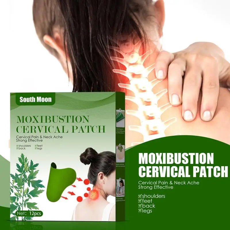 Moxibustion Patch For Neck Moxibustion Patch For Neck / Mugwort Heat Patches Wormwood Sticker For Neck Shoulder Back Waist Hand