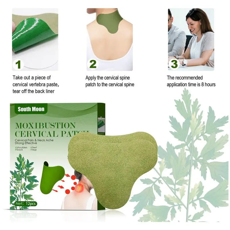Moxibustion Patch For Neck Moxibustion Patch For Neck / Mugwort Heat Patches Wormwood Sticker For Neck Shoulder Back Waist Hand