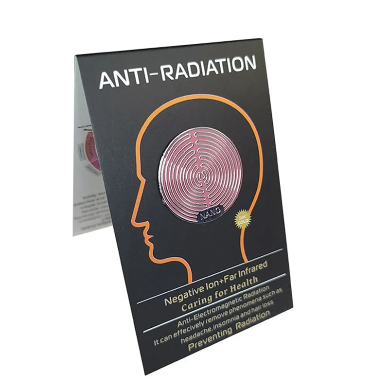 6Pcs Round Quantum Anti Radiation Protection Mobile Phone 5G Wi-Fi EMF Sticker For Cellphone Laptops Tablets