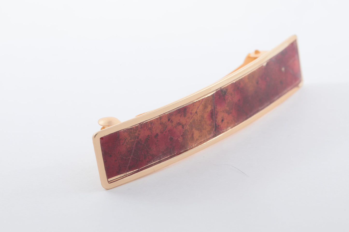Hand-Crafted Hair Clips / Barrettes (REAL Fall Leaves in resin) Nature clips!