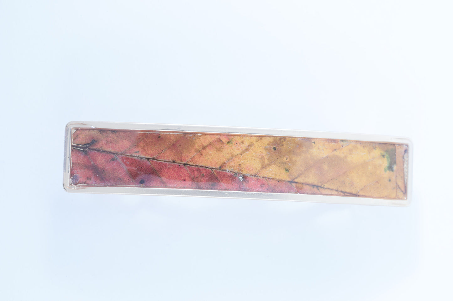 Hand-Crafted Hair Clips / Barrettes (REAL Fall Leaves in resin) Nature clips!