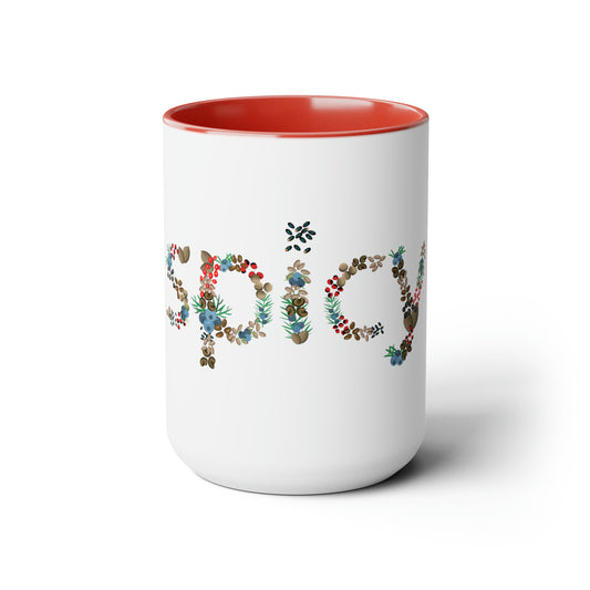 "SPICY" two-tone coffee mug