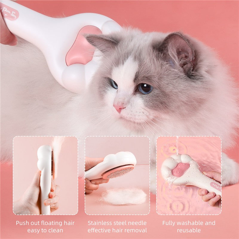 Pet Massage One Button Hair Comb