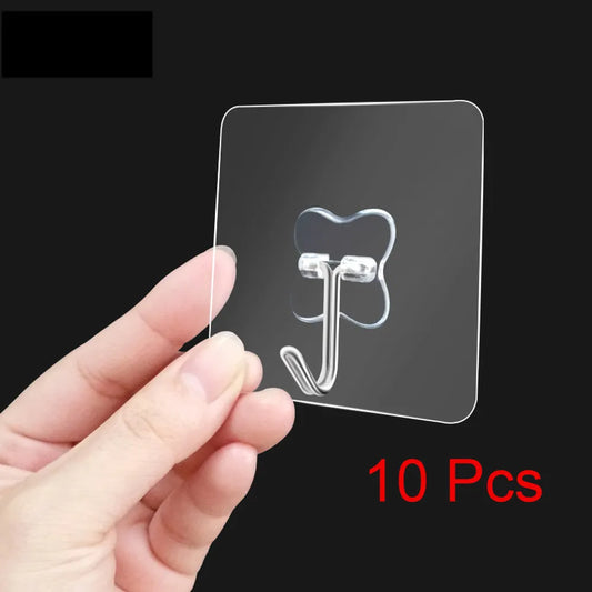 1/5/10 Pcs Strong Home Kitchen Hooks Transparent Suction Cup Sucker Wall Hooks Hanger For Kitchen Bathroom