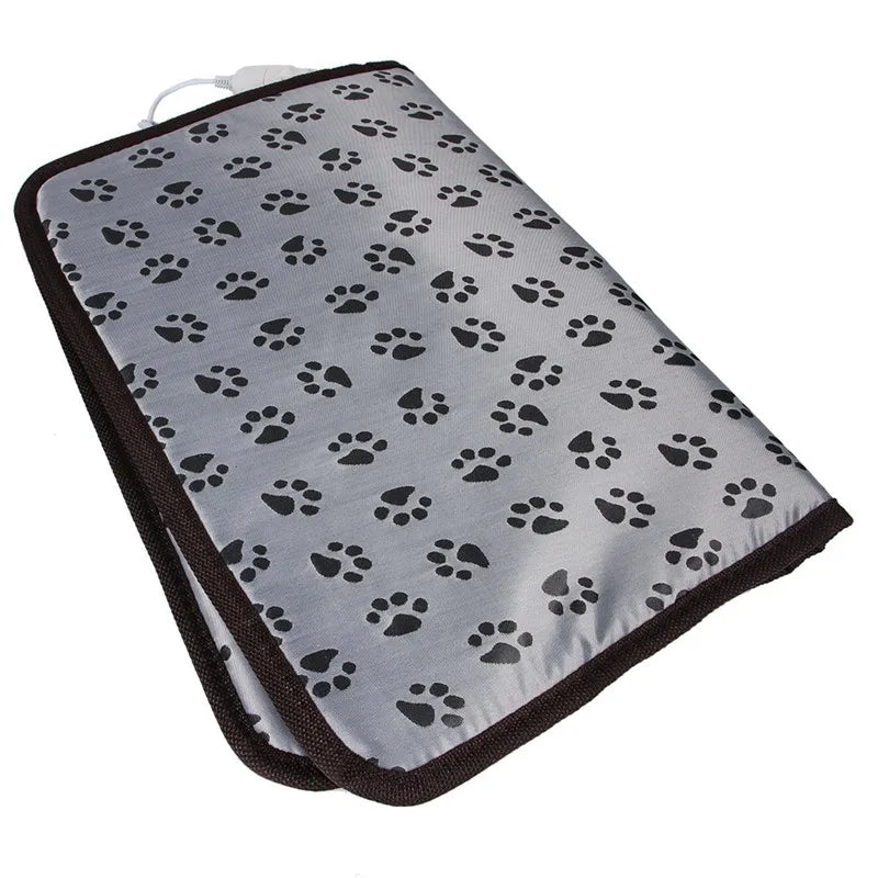 Adjustable Heating Pad Blanket Dog Cat Puppy Mat Bed Pet Electric Warmer Pad Power-off Protection Waterproof Bite-resistant Wire