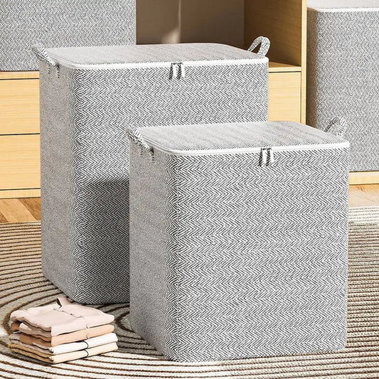 Large Quilt Storage Bag Dust-proof Wardrobe Quilt Clothes Organizer Household Blanket Zipper Sorting Bags Moving Bag Storage Box