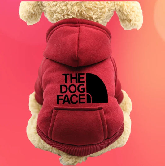 "North Face" style Hoodie sweatshirt for pets / DOGS For winter & fall!