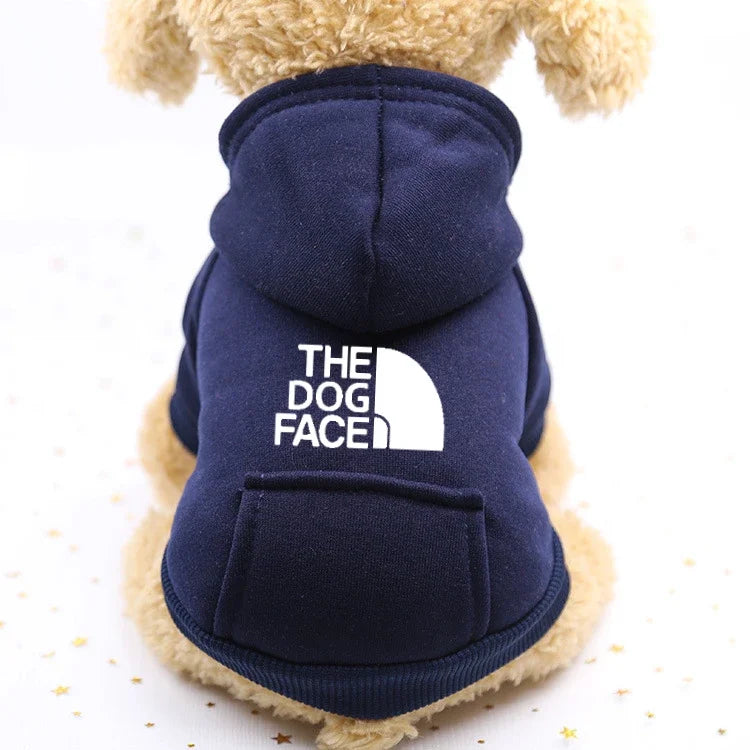 "North Face" style Hoodie sweatshirt for pets / DOGS For winter & fall!