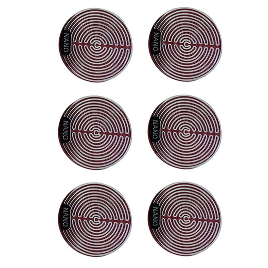 6Pcs Round Quantum Anti Radiation Protection Mobile Phone 5G Wi-Fi EMF Sticker For Cellphone Laptops Tablets