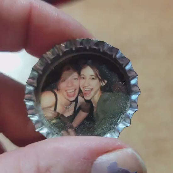 Custom Photo Bottlecap MAGNET for the Fridge! (Insert Your Photos!)