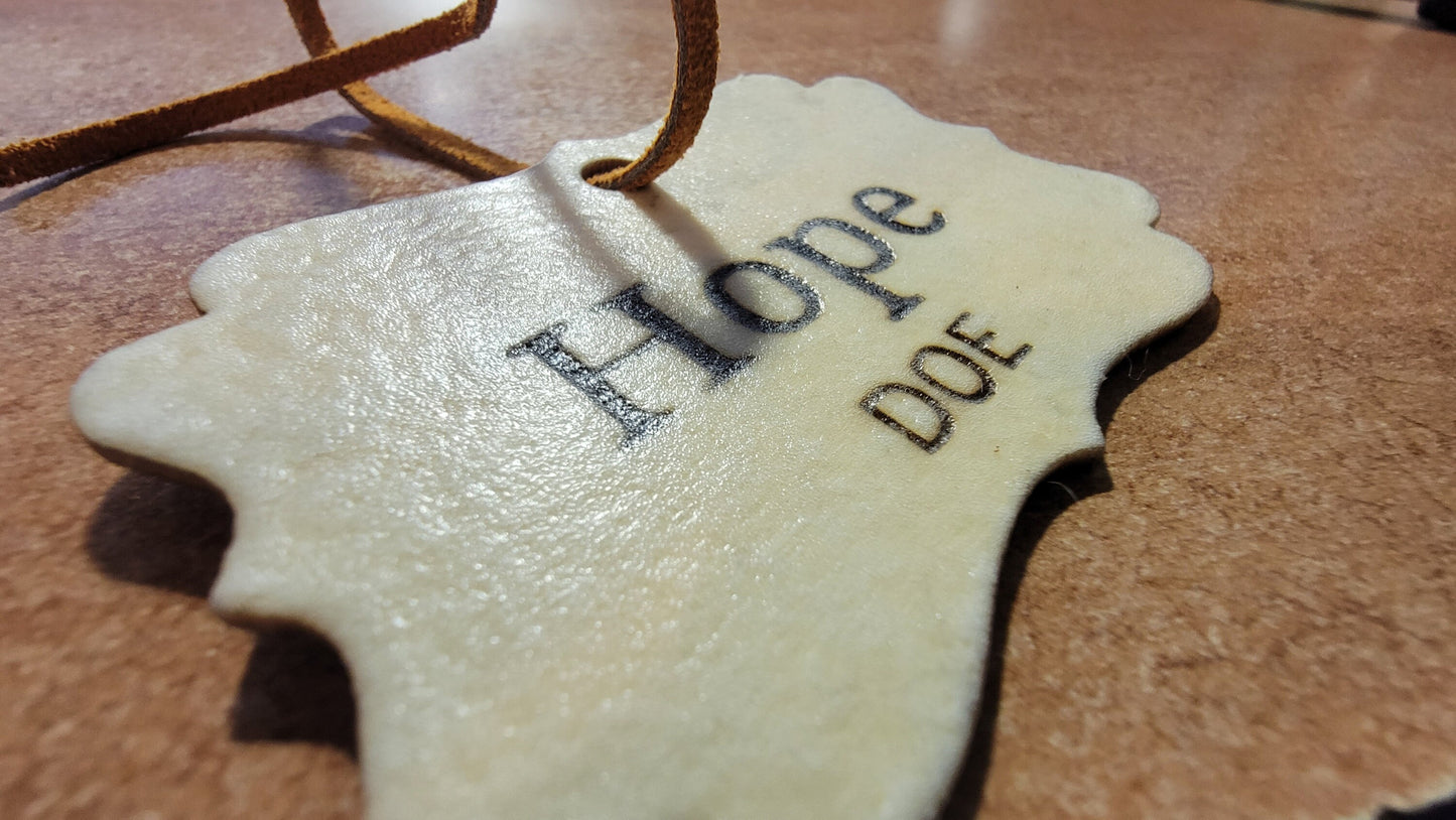 LASER-Engraved Wooden Pet Cage Tags (Dogs, Cats, Hamsters, Rabbits, Turtles, Etc!)